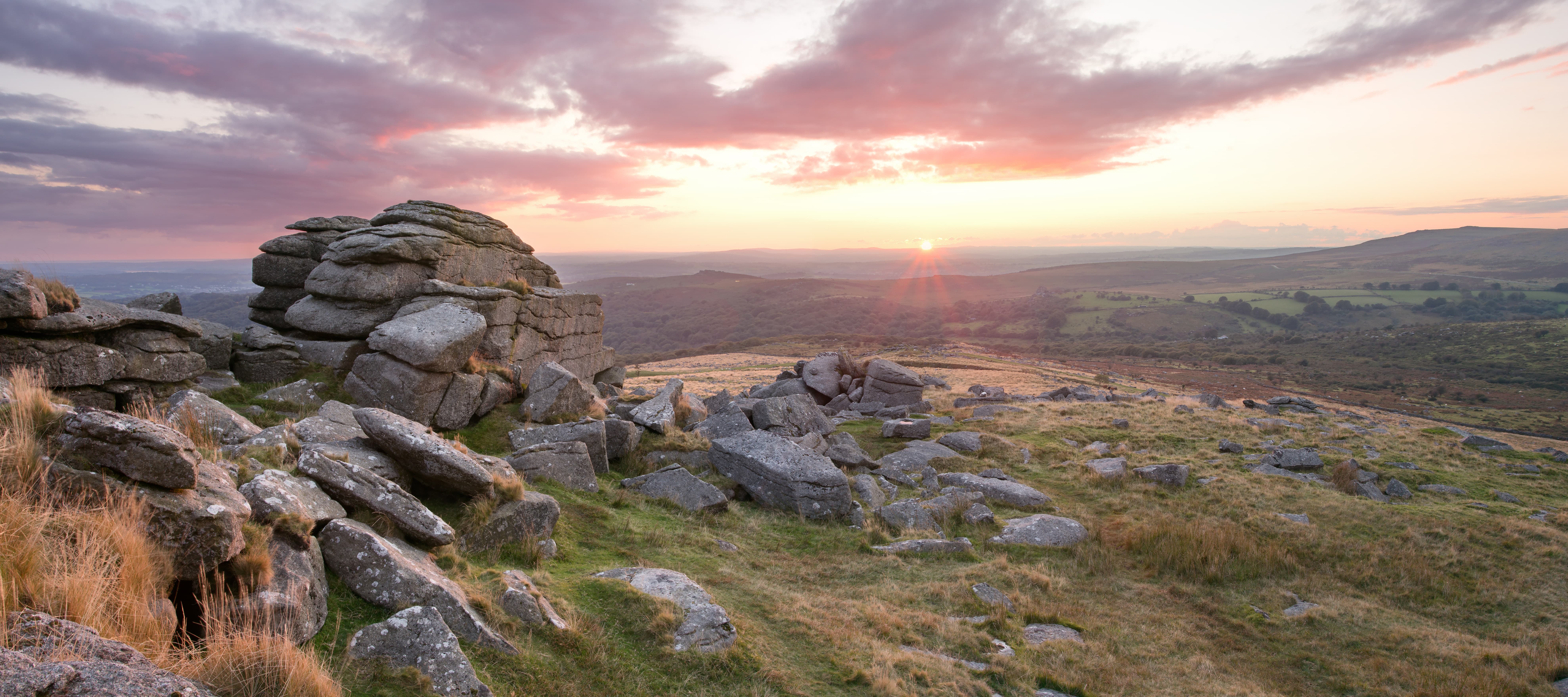A sunset in Dartmoor