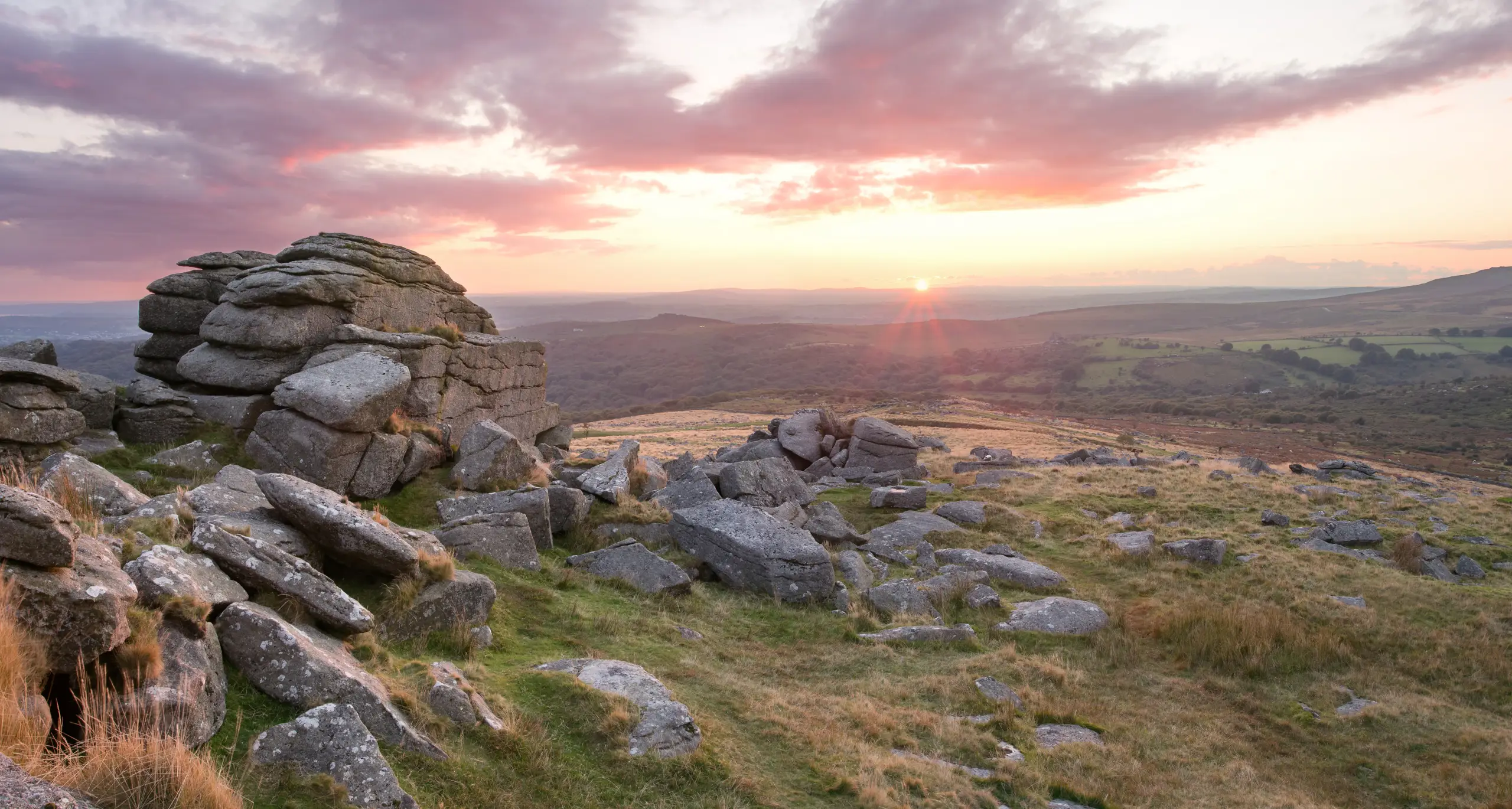 A sunset in Dartmoor A sunset in Dartmoor
