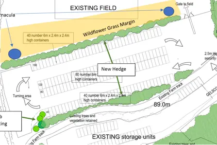 New container storage facility plans New container storage facility plans